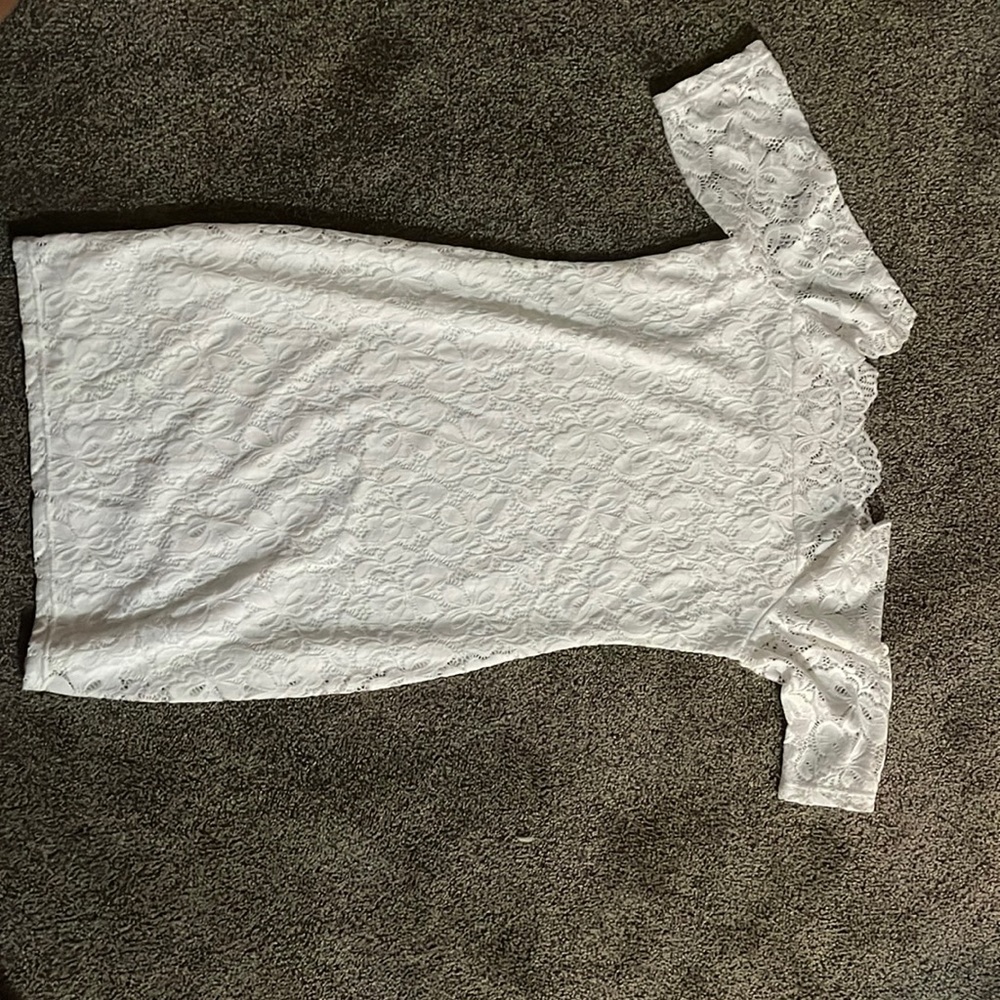 White graduation dress